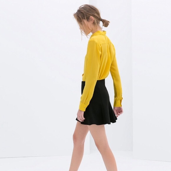 Zara Dresses & Skirts - Zara Black Flared Mini Skirt
